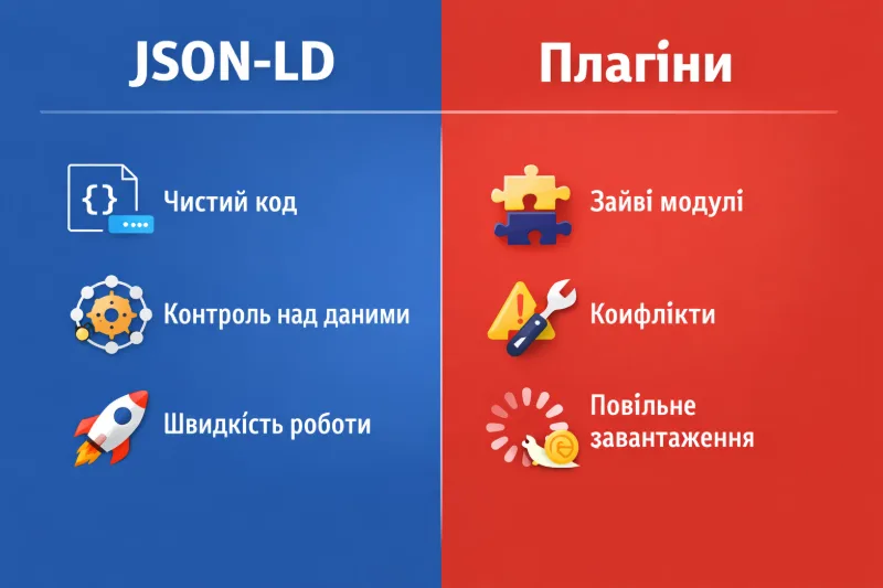 JSON-LD та плагіни: порівняння