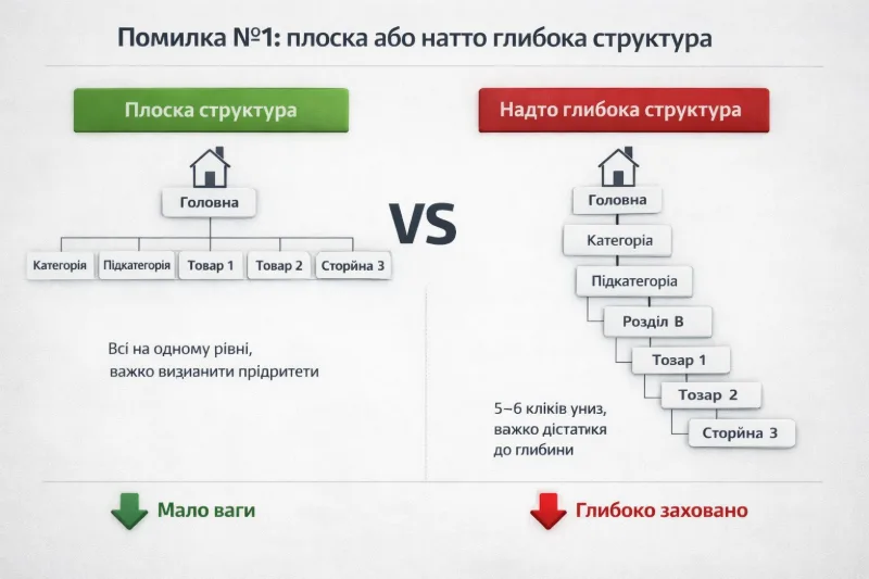 Порівняння структур сайтів